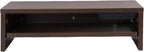 BAFOVY Desktop Monitor Stand Riser with USB Hub and Drawer, 20-Inch Wooden Desk Organizer for Laptop and Computer Screens, 15cm Height Adjustable Solution (Walnut Brown)