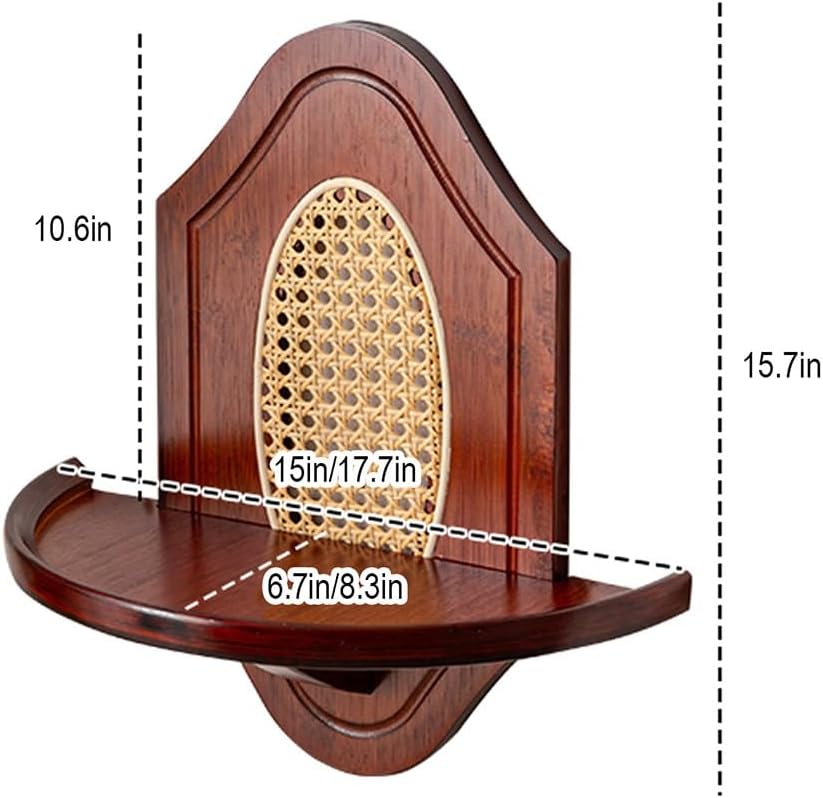 Wall Hanging God Shelf, Bamboo Prayer Offering Table, Chinese Personal Shrine...