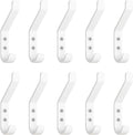 GlazieVault Coat Hooks for Wall – Door Hooks (10 Pack) - Heavy Duty Wall Mounted - Premium Design Rust Free Hooks