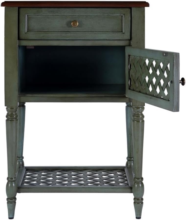 Beaumont Lane Rustic Wood End Table, 20" W x 16" D x 30.5" H, ...