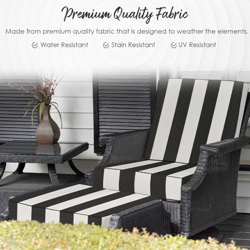 RSH DECOR: Deep Seating Chair Cushion Set | 24” x 24” x 4" Seat | All-We...