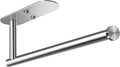 HUFEEOH Adhesive Paper Towel Holder Under Cabinet Wall Mount for Kitchen Paper Towel, Stainless Steel Paper Towel Roll Rack for Bathroom Towel (13inch, Silver)