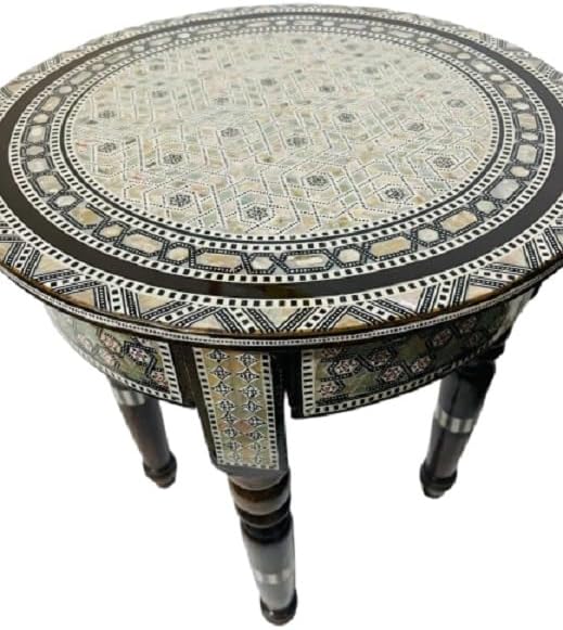 Morrocan Table Design Mother of Pearl Inlaid,Arabic Side Corner cofee Table f...