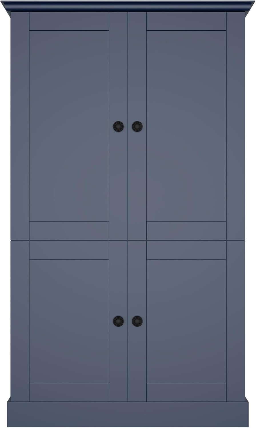 71" H Large Kitchen Pantry with 4 Doors, Freestanding Buffet with 3 Draw...