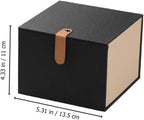 OHPHCALL Decorative Storage Box with Lid Tea Cup Packing Box for Teaware Storage Small Crafts and Jewelry Office Gift 5.31 X 5.31 X 4.33 in