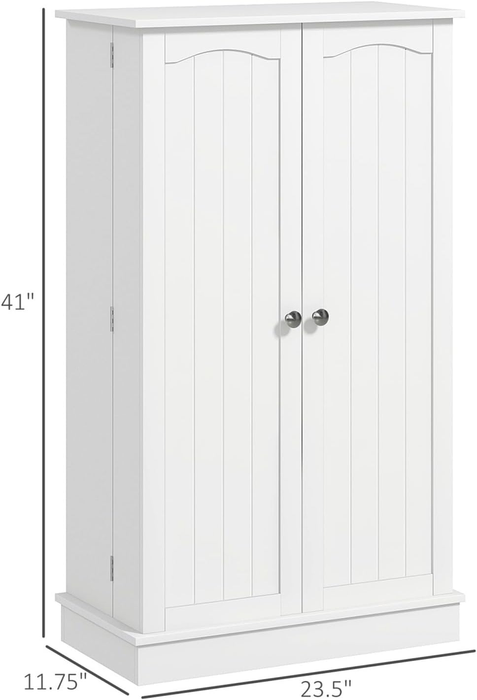 Kitchen Pantry Storage Cabinet W/ 5-Tier Shelving, 12 Spice Racks,for Kitchen