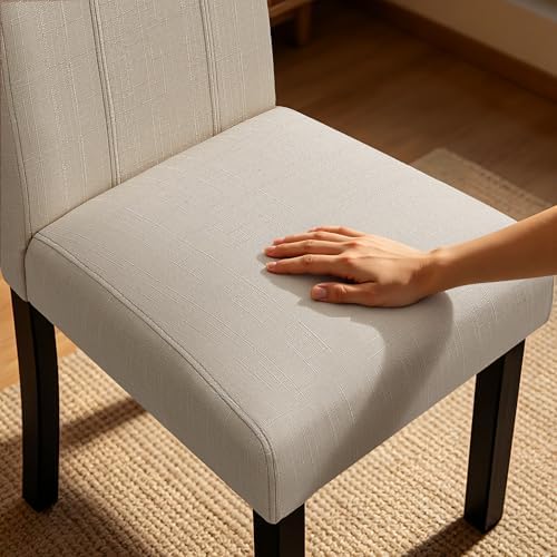 HOMYZOO Dining Chairs Set of 4, Upholstered Dining Room Chairs with Padded Se...
