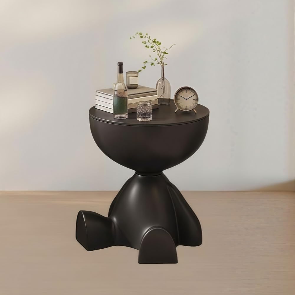 Stylish Circle Side Table Round Coffee Table Nightstand Modern Decor Furnitur...