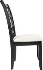 Poundex 6 Piece Charcoal Modern Dining Set with Table, 4 Chairs & Bench