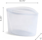 Stasher Premium Silicone Reusable Food Storage Bowl, Blue, Microwave, Sous Vide, Dishwasher, Oven and Freezer Safe, BPA Free, Leak-free, Eco-friendly, 8-Cup Bowl