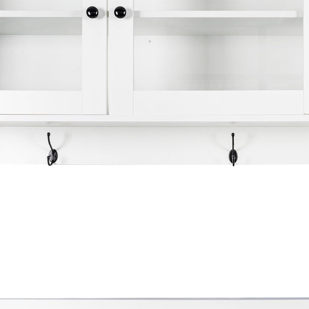 74.8" Tall Kitchen Pantry Storage Cabinet, Modern Food Pantry Cabinet wi...