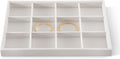 Jewelry Organizer Tray, Velvet Bracelet Display, Premium Jewelry Tray, Luxury Bangle Organizer,White Watch Tray