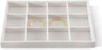 Jewelry Organizer Tray, Velvet Bracelet Display, Premium Jewelry Tray, Luxury Bangle Organizer,White Watch Tray