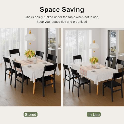 Feonase Dining Chairs Set of 6, Modern Kitchen Chairs with Ergonomic Backrest...