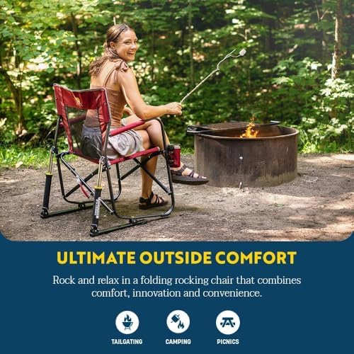 GCI Outdoor Freestyle Rocker Camping Chair | Portable Folding Rocking Chair w...