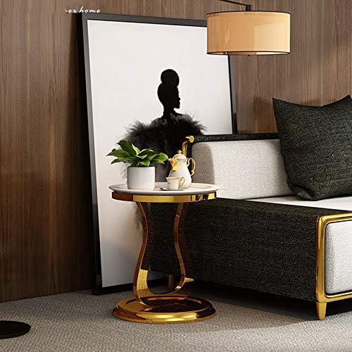 Telephone Table, Round Sofa Side Table Nordic Modern Living Room Coffee Table...