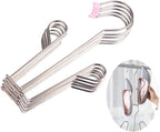 Leoyoubei 5 Pack Stainless Steel Shoes Hanger Drying Rack for Dehumidifying Hanging Leather Shoes,Double Hook Design Drying Shelf Storage Organizer,Closet Organizer Storage