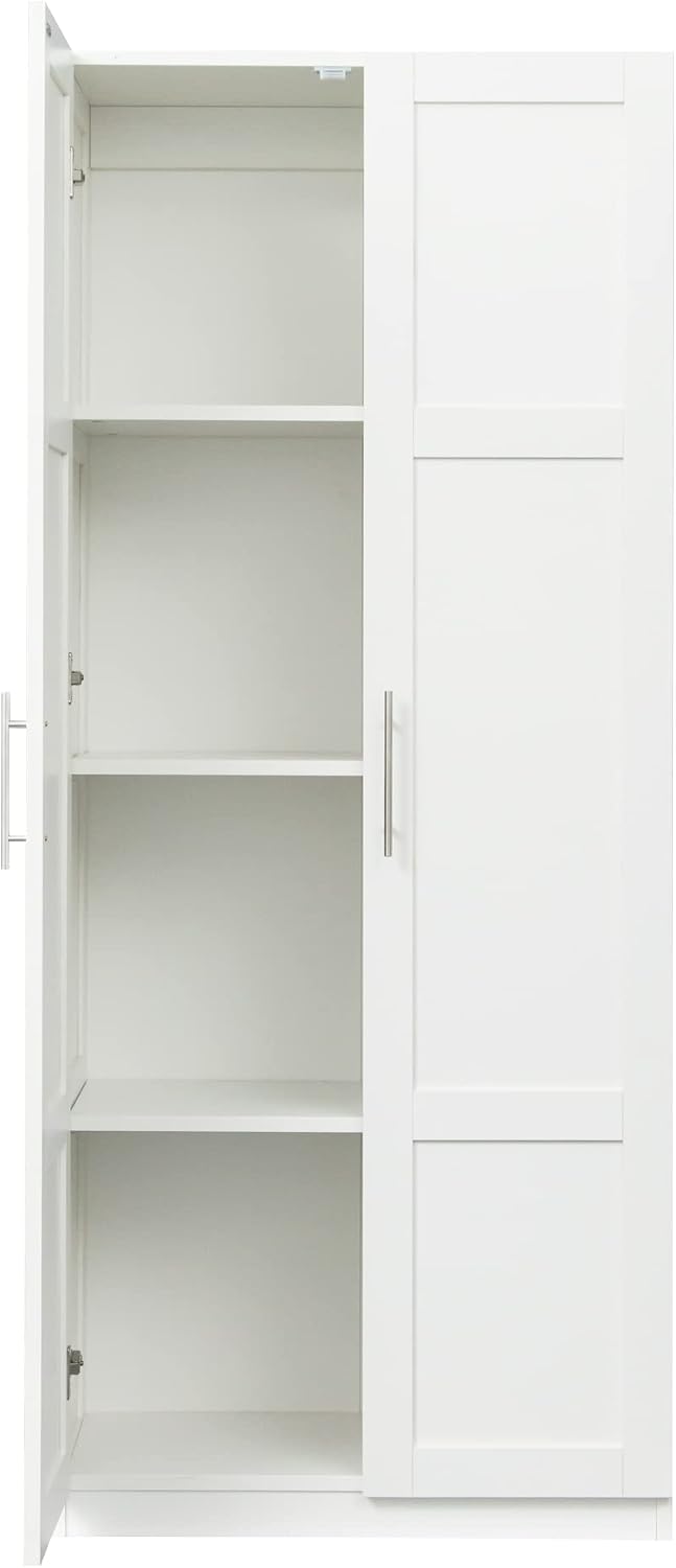 LUMISOL Modern Kitchen Pantry Cabinet with 2 Doors, Buffet Cupboards Sideboar...