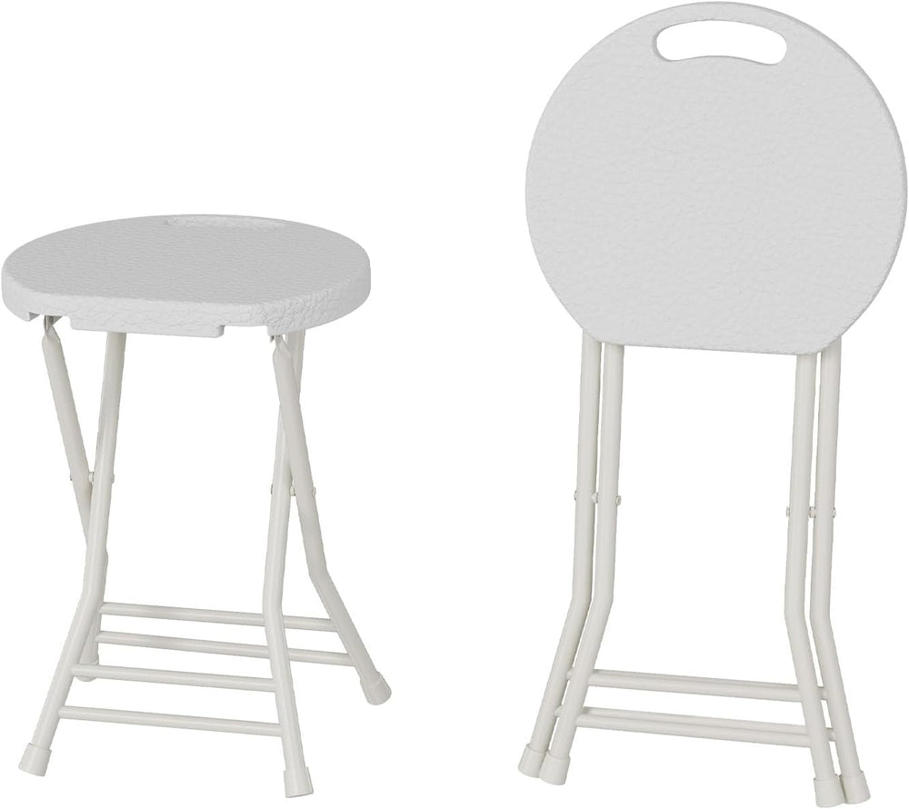 Garvee Folding Stool, Backless 18-Inch Stool, Portable with Handle, Foldable ...