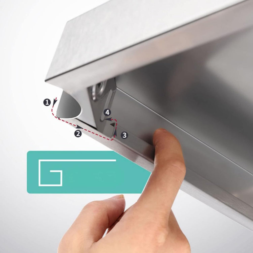 Microwave Shelf with 4 Levels, Metal Frame and Hooks, for Kitchen Storage, 60...