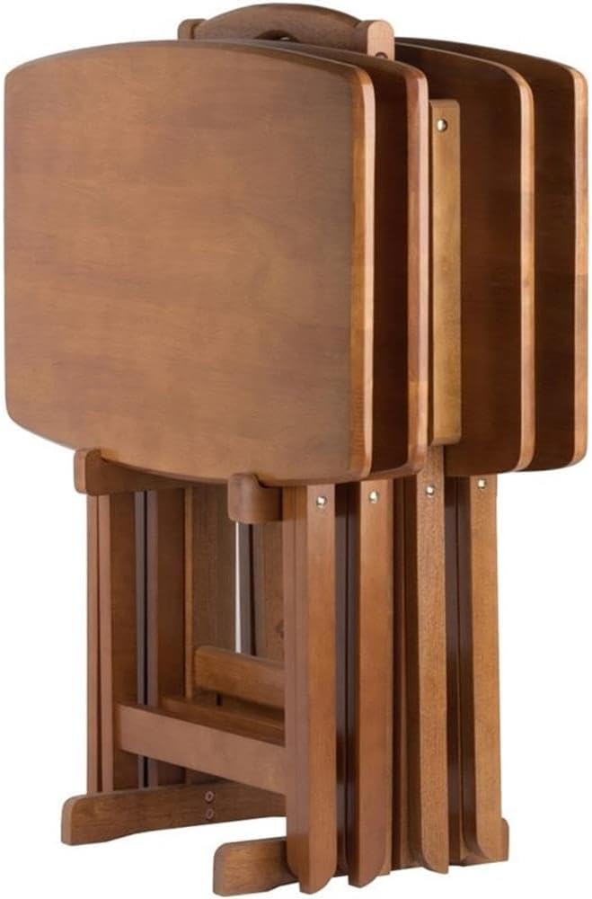 Pemberly Row 24" W x 12" D Transitional Oversized Solid Wood Snack ...