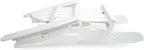POLYWOOD AD5030WH Classic Folding Adirondack Chair, White 35.7 x 29 x 35.7 inches