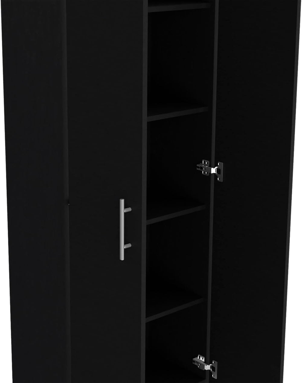 Pantry Cabinet Clinton, Kitchen Storage, Black
