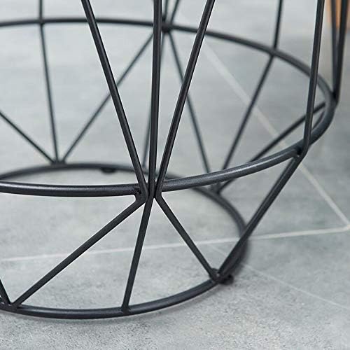 Telephone Table, Round Industrial Side Table,Telephone Table,Office Hallway O...