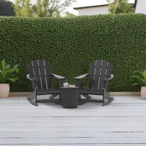 WestinTrends Malibu 2 Piece Set Outdoor/Patio Poly Adirondack Rocking Chairs ...