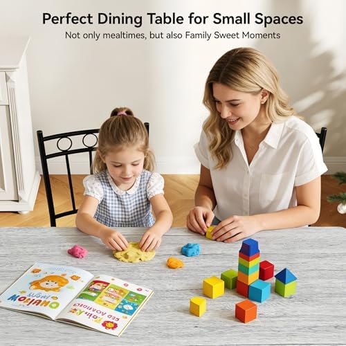 Vipbear Kitchen Dining Table Set for 4, 5-Piece Kitchen Table Set,Dining Room...
