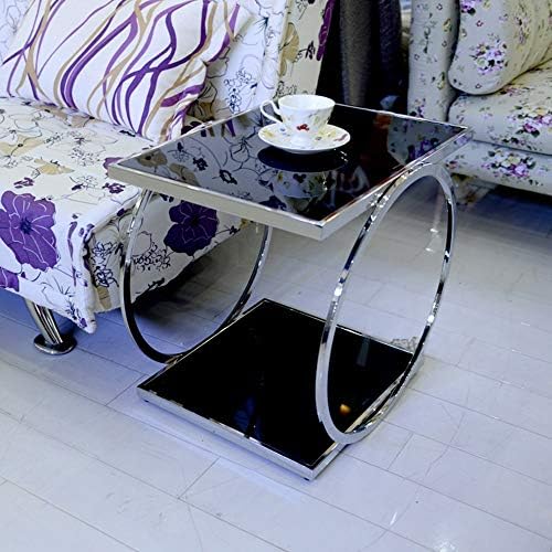 Telephone Table, Square Side Table,2 Layer Coffee Table,Telephone Table,Corne...