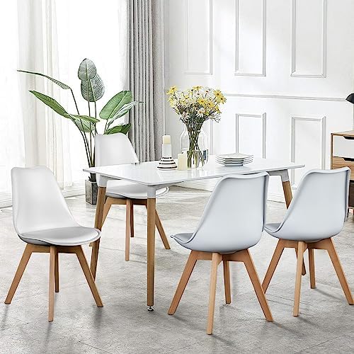 OLIXIS Dining Chairs Set of 8, PU Leather Accent Chairs for Living Room