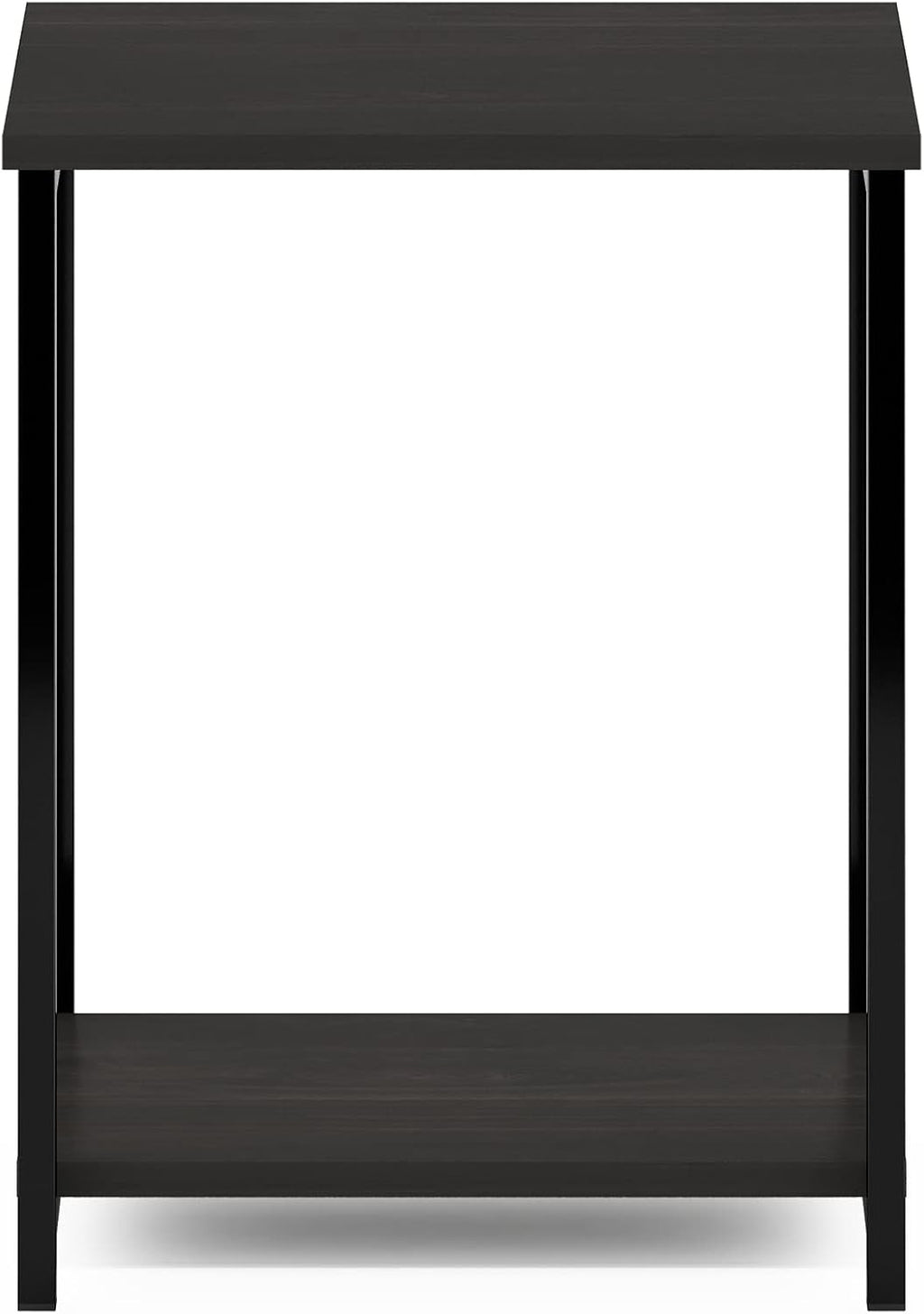 Furinno Simplistic Metal Frame End Table, 1-Pack, Espresso
