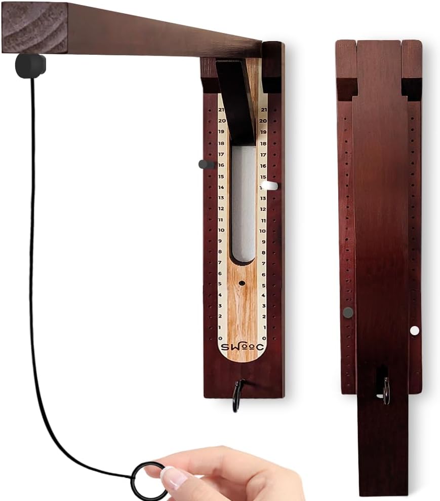 Swooc Games® - Hideaway Hook and Ring Game On A String - Weather Resistant &a...