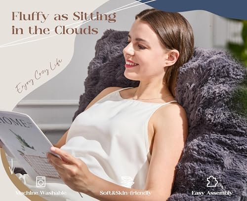 Hobestluk Small Couch Sofa Chaise Lounge Chair Recliner Chair with Footrest |...
