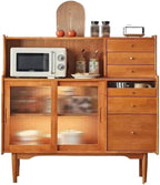 Entryway Cabinet Modern Simple Solid Wood Dining Sideboard Restaurant Cupboard Home Storage Cabinet Sideboard Storage Cabinet