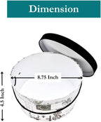 Sarah's Hat Boxes Classic Paris Hat Box – 8.75" x 4.5" (Dia. x Ht.) Handmade in USA – Odorless Non-Toxic Adhesive, Cording Handle – Premium Storage for Hats & Accessories