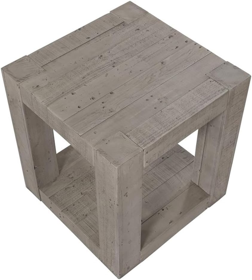 BOWERY HILL Contemporary Rectangular End Table, 22" Width x 24" Hei...