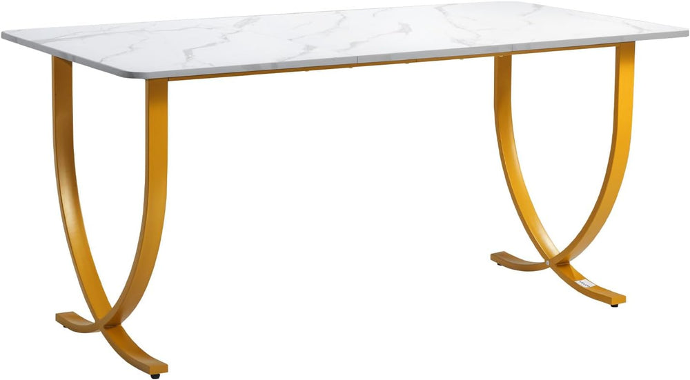 VEVOR Executive Desk, 63" W x 31.5" D Large Office Desk, Modern Com...