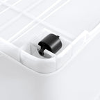 3 Packs 50 Liter Under Bed Storage Container with Wheels, Plastic Clear Under the Bed Organizer Bins with Lids