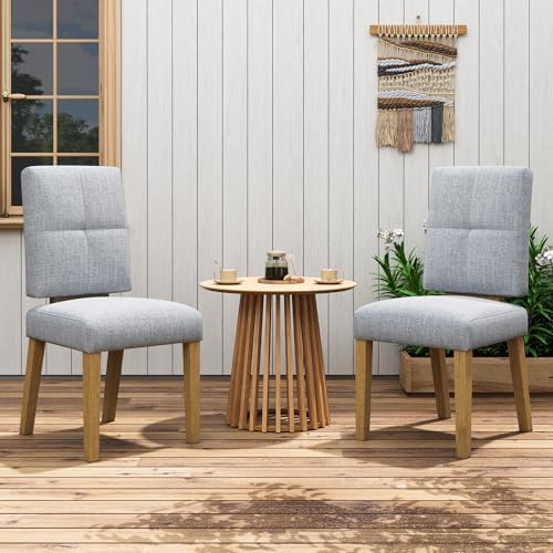Wooden Dining Chairs Set of 6, Modern Farmhouse Dining Room Chairs with Cloud...
