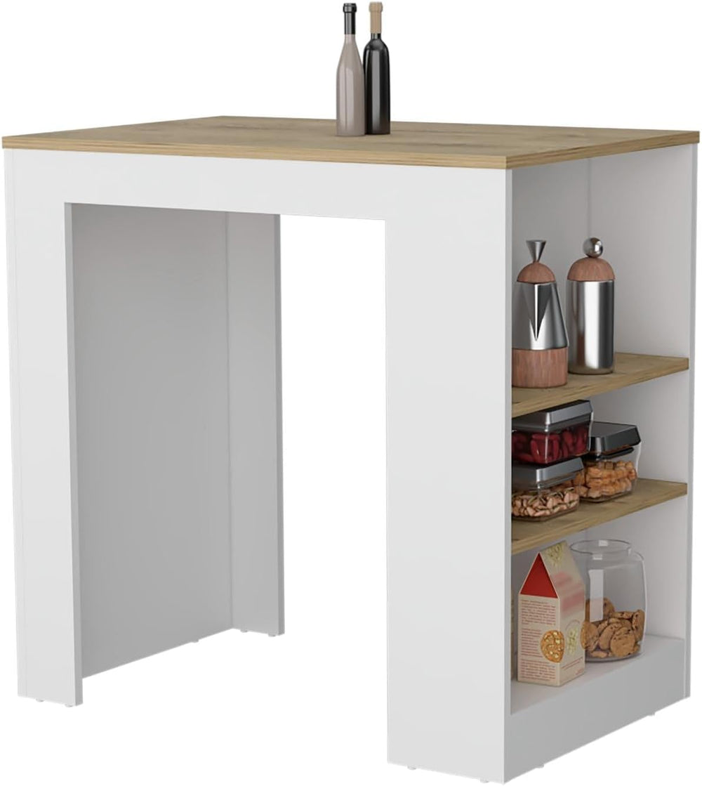 Tuhome Portree Kitchen Island Engineered Wood Multi-Color