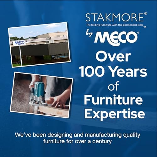 Stakmore Straight Edge Solid Wood Folding Card Table, Unfinished