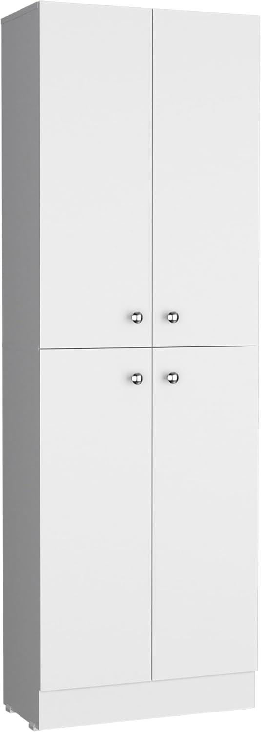 71" Tall Kitchen Pantry Cabinet with Storage, Freestanding Cupboard Cred...