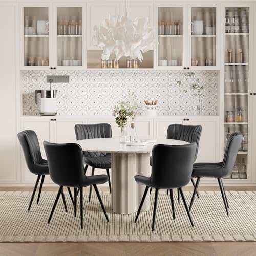 Modern Dining Chair, PU Leather Dining Room Chairs Set of 4
