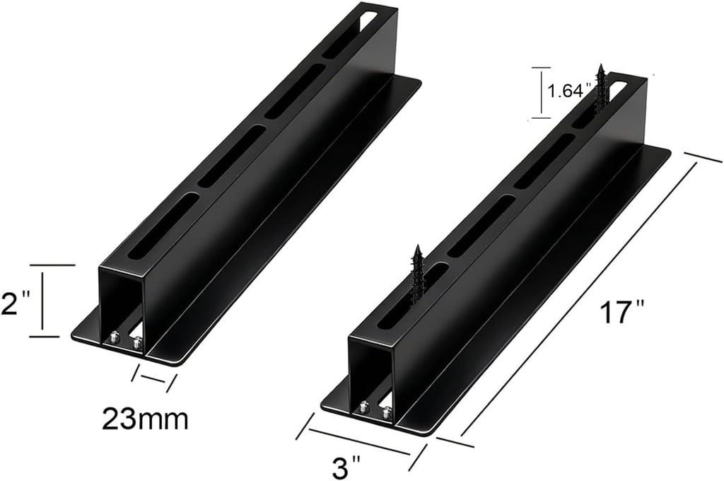 Heavy Duty Garage Ceiling Storage Rack System, Overhead Bin Slide Track Rails for 7 Bins (8 Pack), Adjustable Tote Hanger, 176 Lbs Capacity Steel