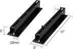 Heavy Duty Garage Ceiling Storage Rack System, Overhead Bin Slide Track Rails for 7 Bins (8 Pack), Adjustable Tote Hanger, 176 Lbs Capacity Steel