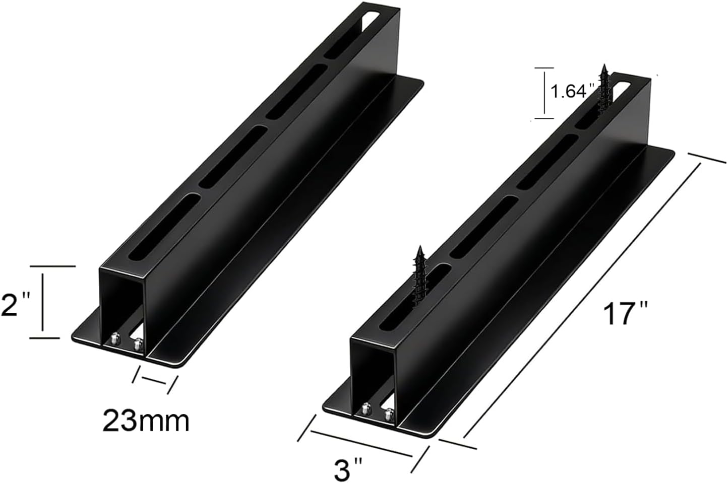 Heavy Duty Garage Ceiling Storage Rack System, Overhead Bin Slide Track Rails for 7 Bins (8 Pack), Adjustable Tote Hanger, 176 Lbs Capacity Steel