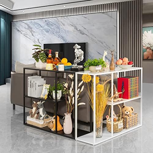 HDANI Console Table, Narrow Entryway Table, 3 Tier Metal Hallway Table, 11.8&...