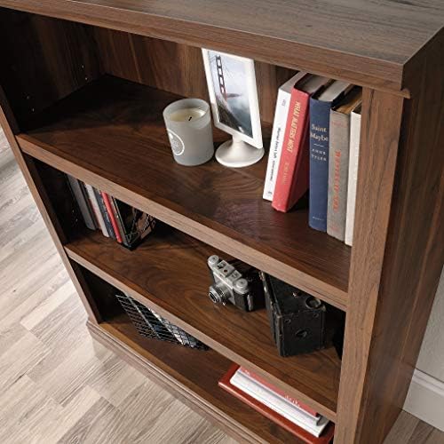 Sauder 3 Tier Book Shelf Wooden Bookcase Multipurpose Bookshelf for Home Offi...